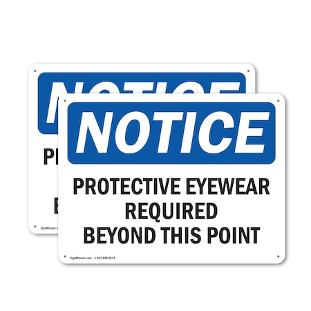 Signmission 18 in Height, 24 in Width, Plastic, Rectangle OS-2PACK-NS-P-1824-L-17905